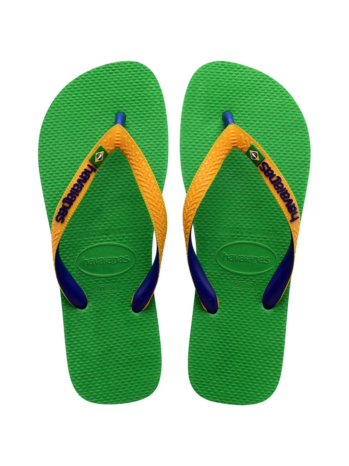 HAVAIANAS Infradito Unisex adulto Hav. Brasil mix 4123206.1985 Verde - Stilato