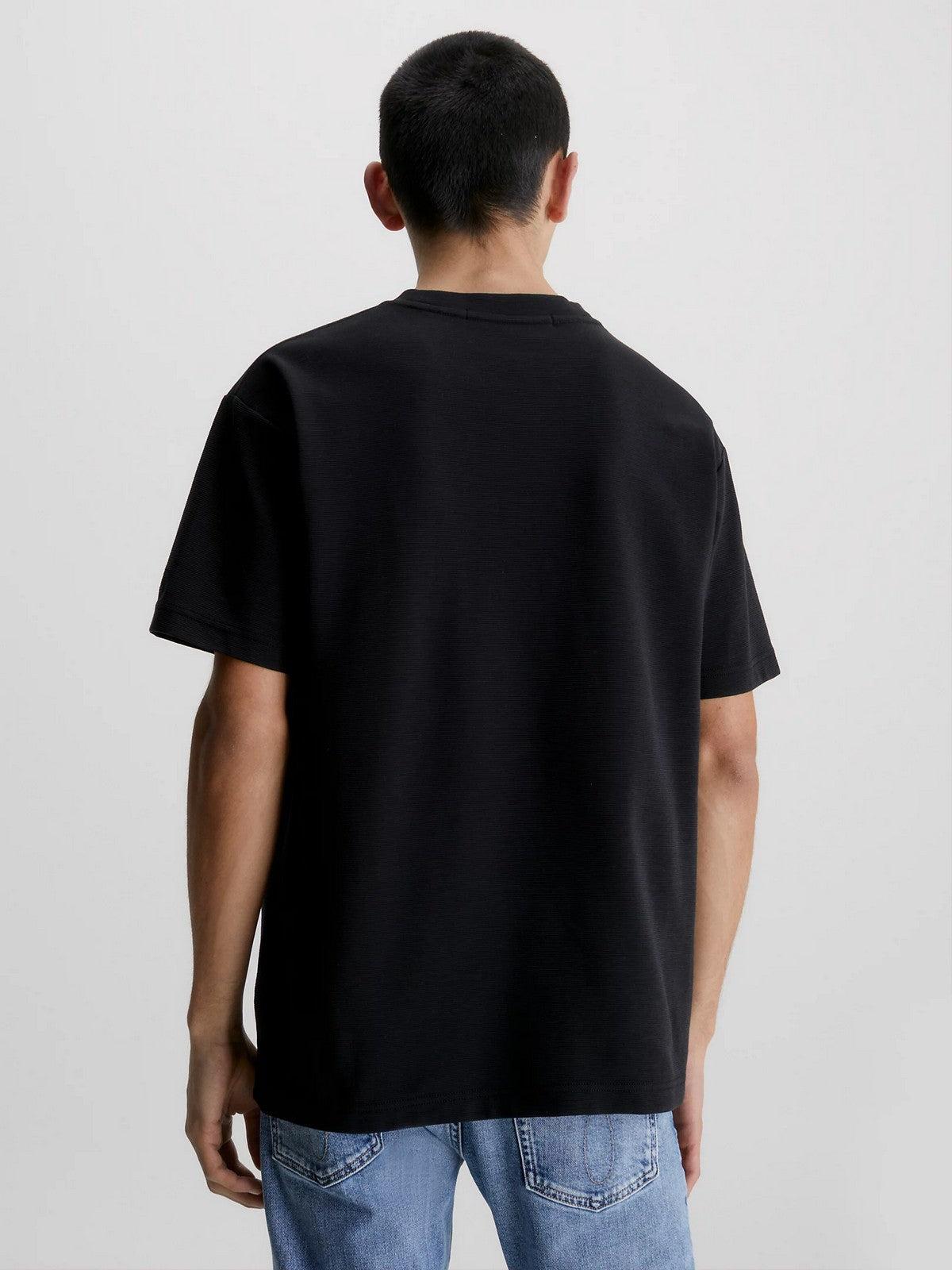 CALVIN KLEIN T-Shirt e Polo Uomo J30J323491 BEH Nero - Stilato