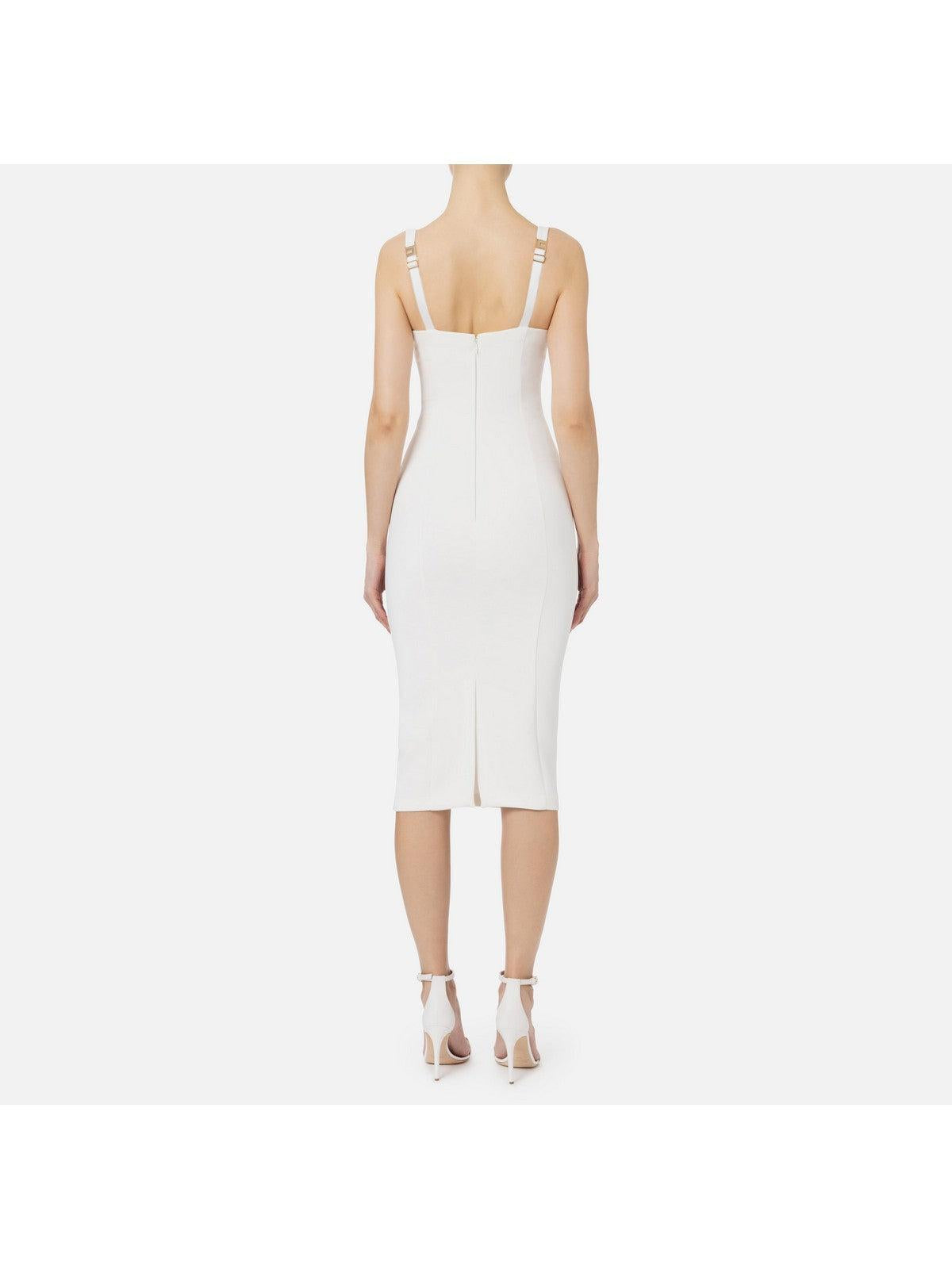 ELISABETTA FRANCHI Abito Donna AB65542E2 360 Avorio - Stilato
