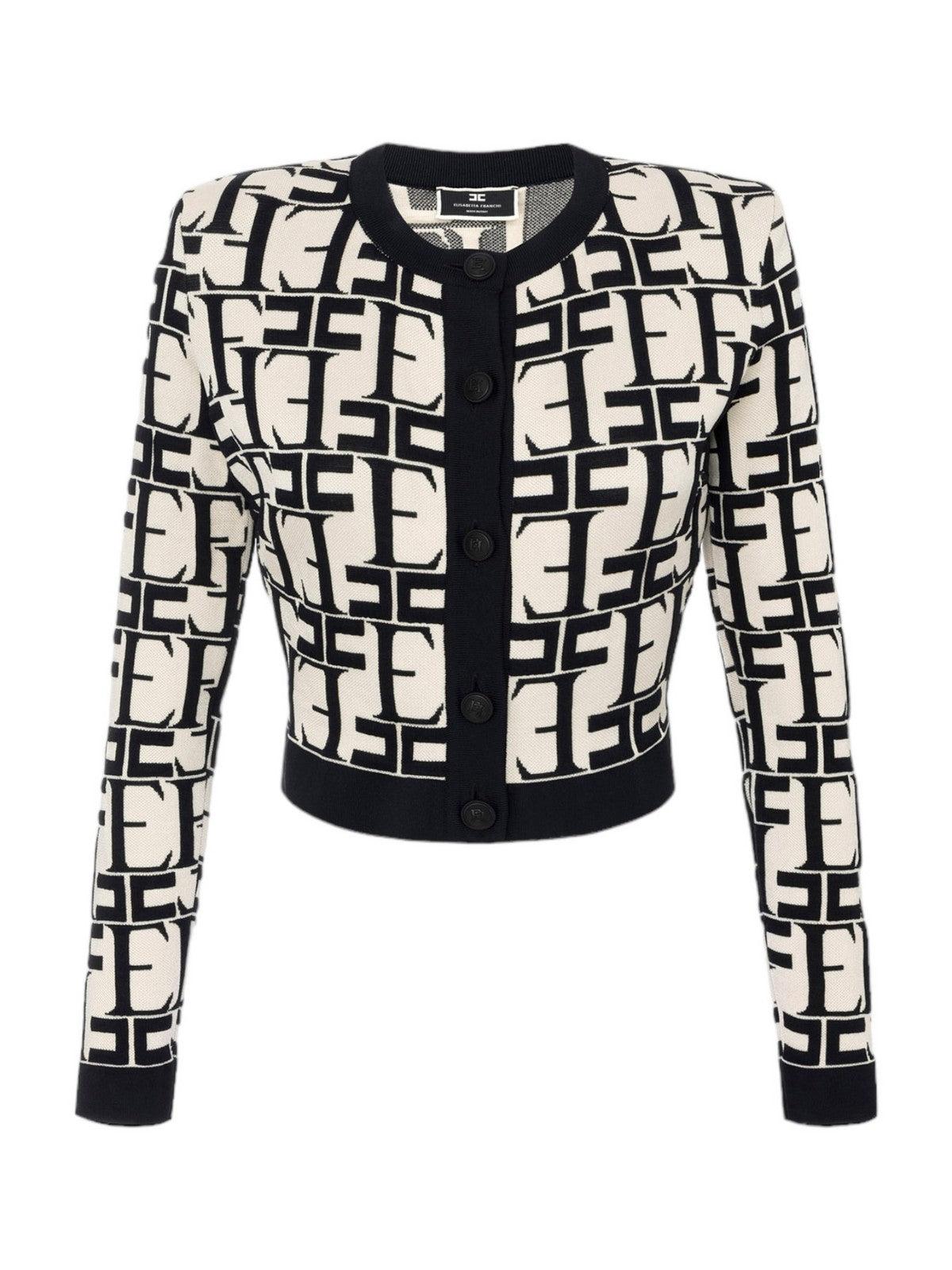 ELISABETTA FRANCHI Cardigan Donna MK28Q42E2 E84 Avorio - Stilato