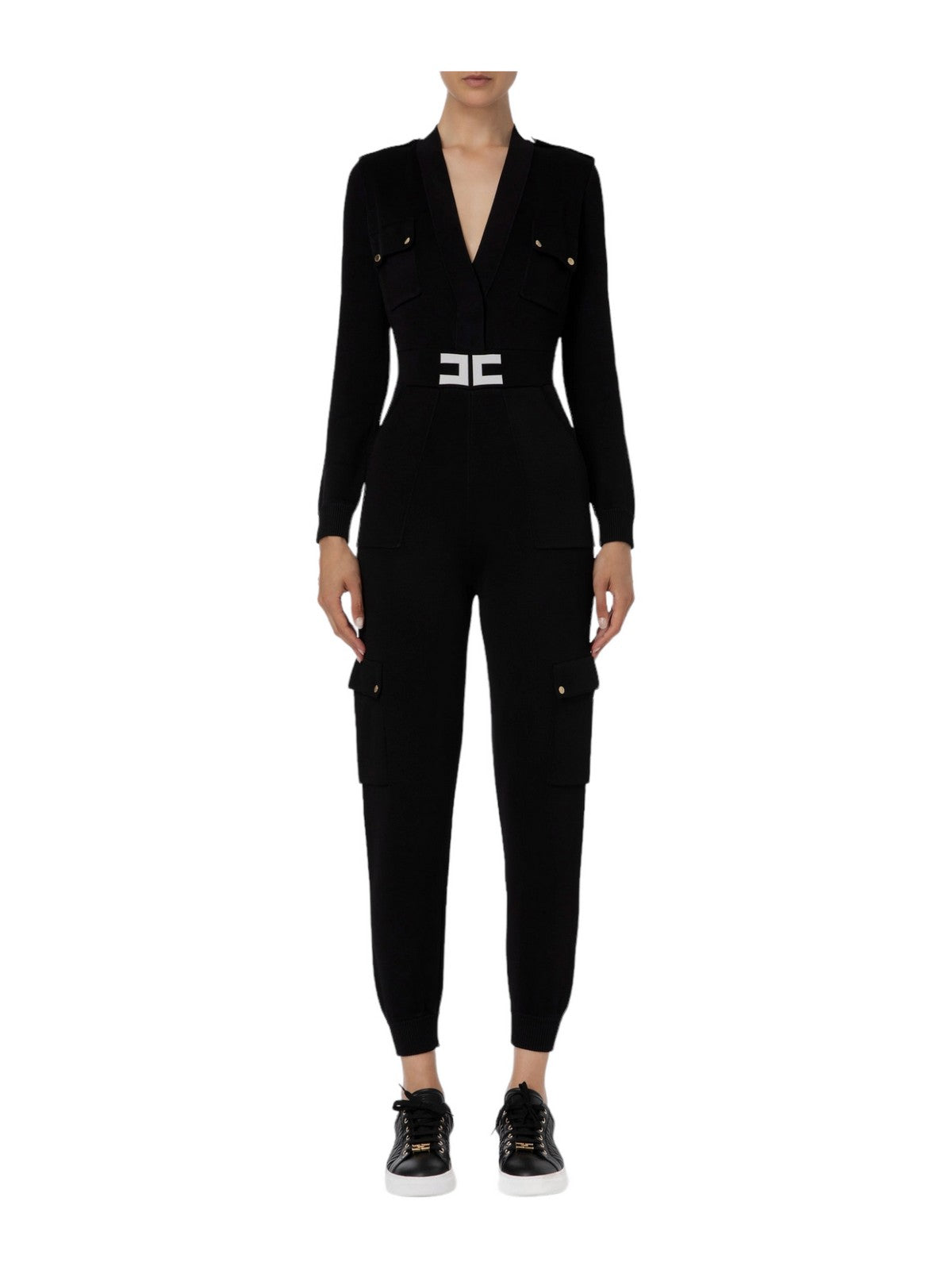 ELISABETTA FRANCHI Tuta Donna KT35S36E2 685 Nero - Stilato