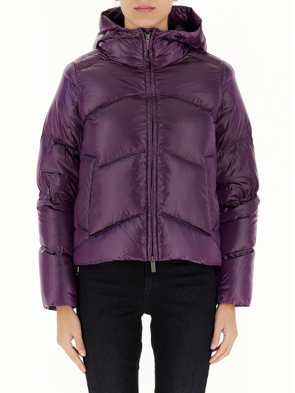 K-WAY Piumino Donna NINEV CRYSTAL CHINTZ THERMO HE K8136HW ARH Viola - Stilato