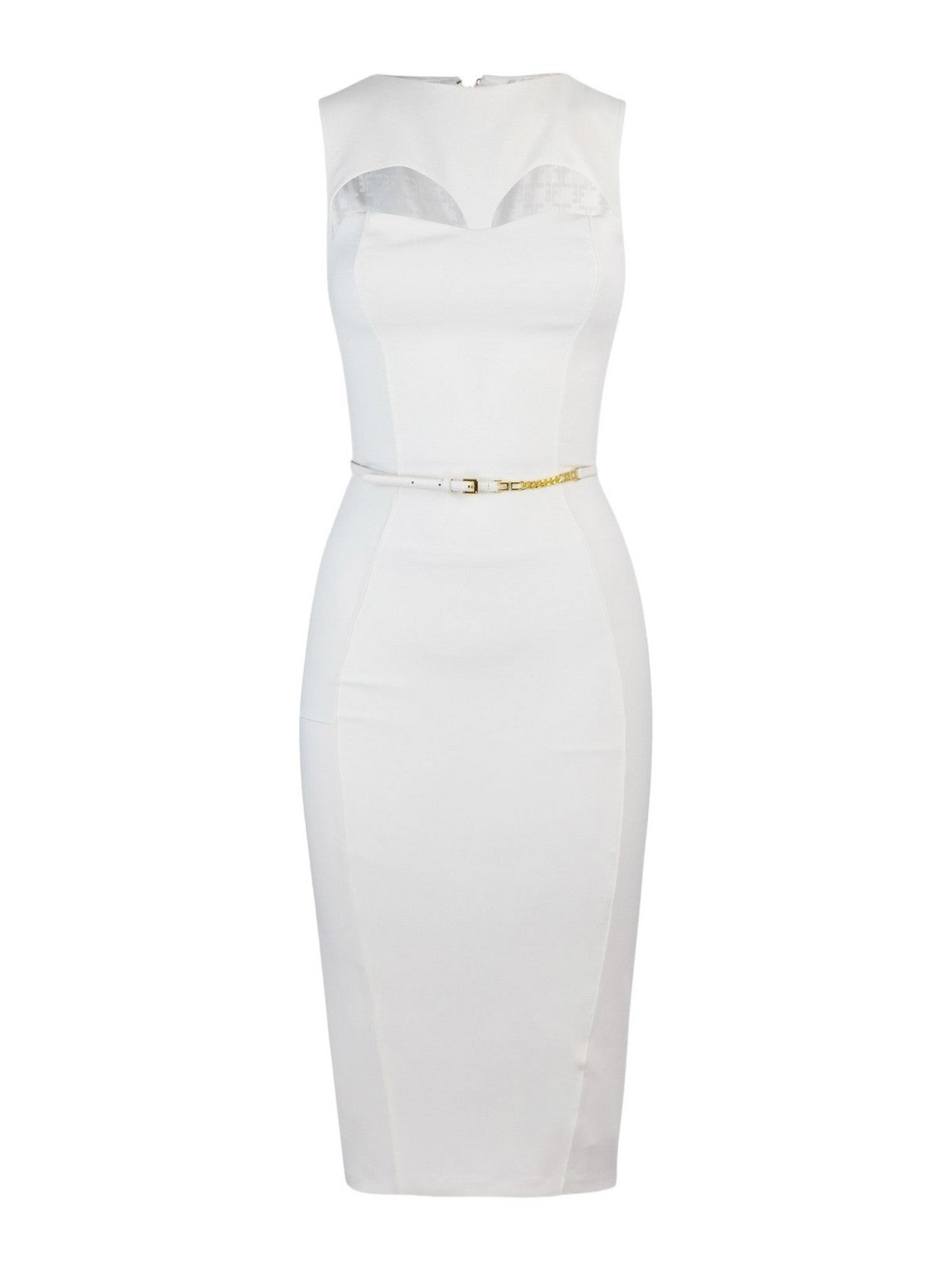 ELISABETTA FRANCHI Abito Donna AB60742E2 360 Avorio - Stilato