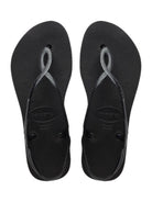 HAVAIANAS Infradito Donna Hav. Luna Flatform 4148600.0090 Nero - Stilato