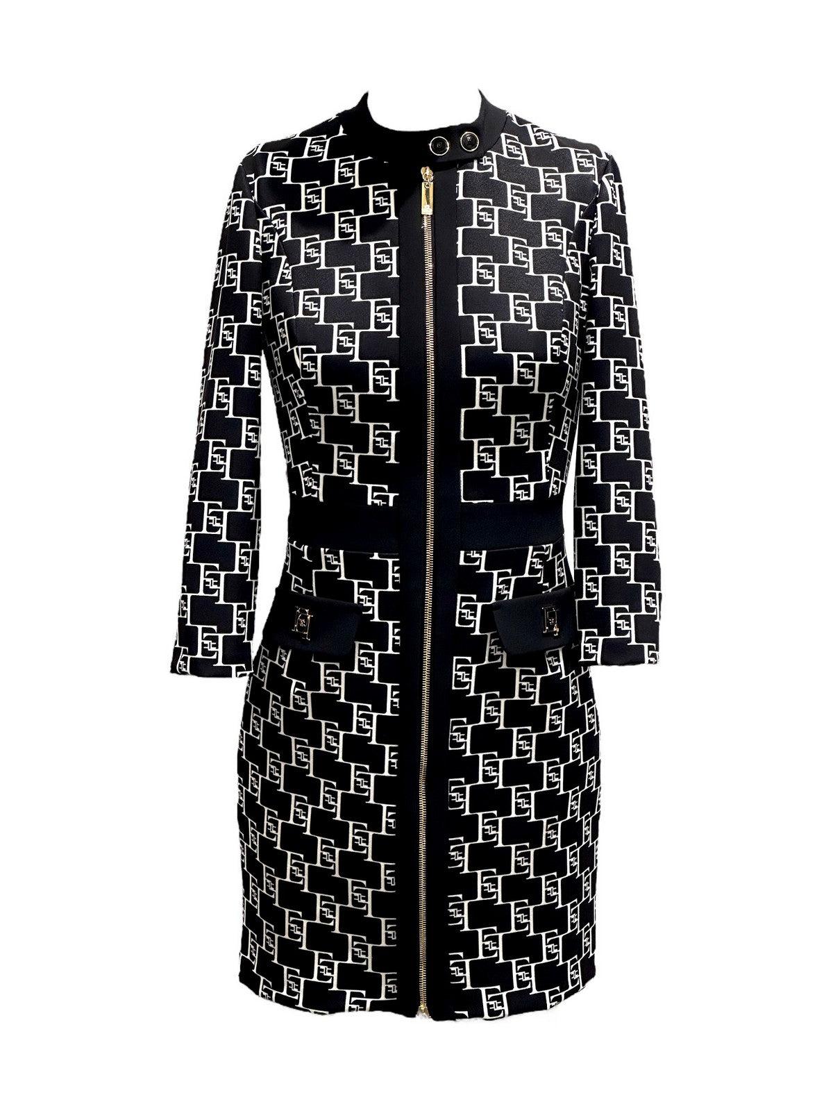 ELISABETTA FRANCHI Abito Donna AB53341E2 685 Nero - Stilato