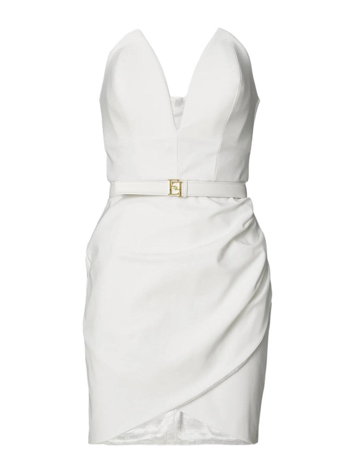 ELISABETTA FRANCHI Abito Donna AB64842E2 360 Avorio - Stilato