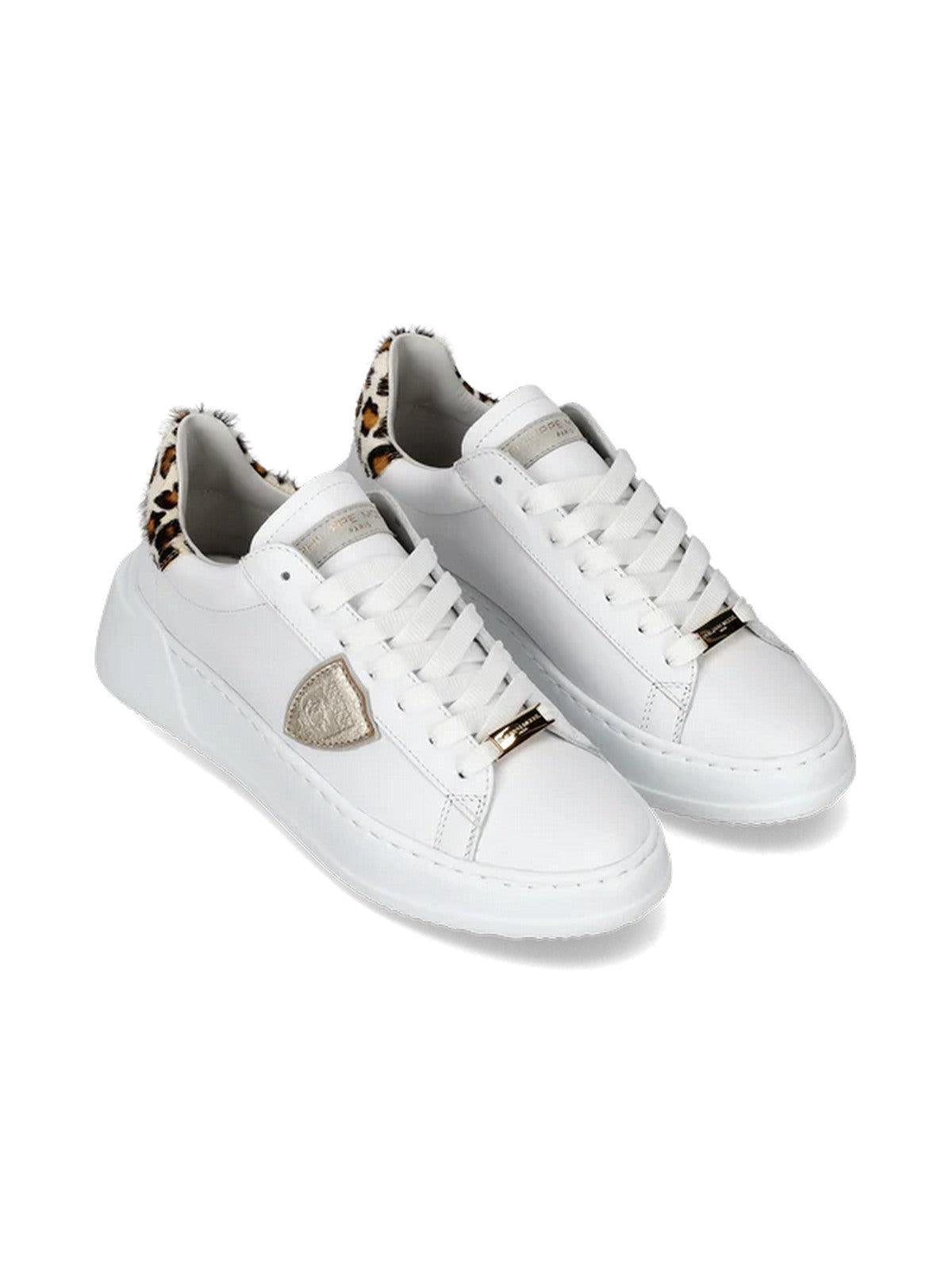 PHILIPPE MODEL Sneaker Donna Tres temple low woman BJLD VA01 Bianco - Stilato