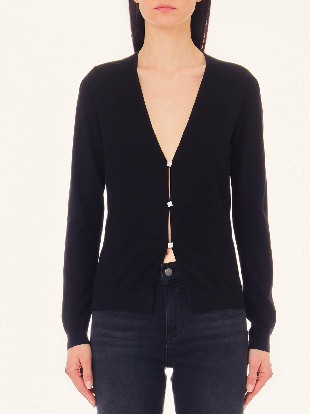 LIU JO WHITE Cardigan Donna WA4109MS99E 22222 Nero - Stilato