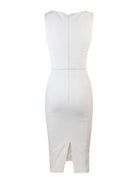 ELISABETTA FRANCHI Abito Donna AB60742E2 360 Avorio - Stilato