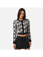 ELISABETTA FRANCHI Cardigan Donna MK28Q42E2 E84 Avorio - Stilato