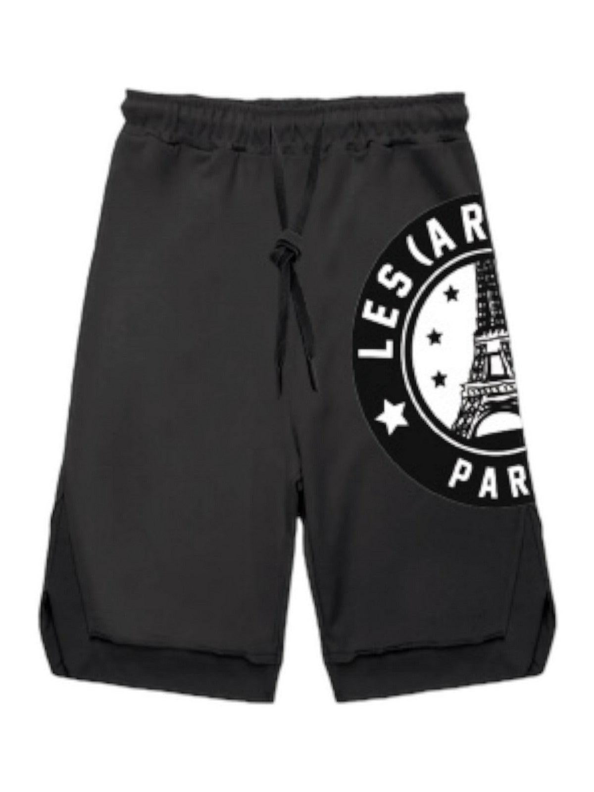 LES ARTISTS Bermuda Uomo 24SSLAPT909 Nero - Stilato