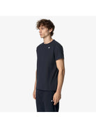 K-WAY T-Shirt e Polo Uomo EDWING JS PEACH K2125KW K89 Blu - Stilato