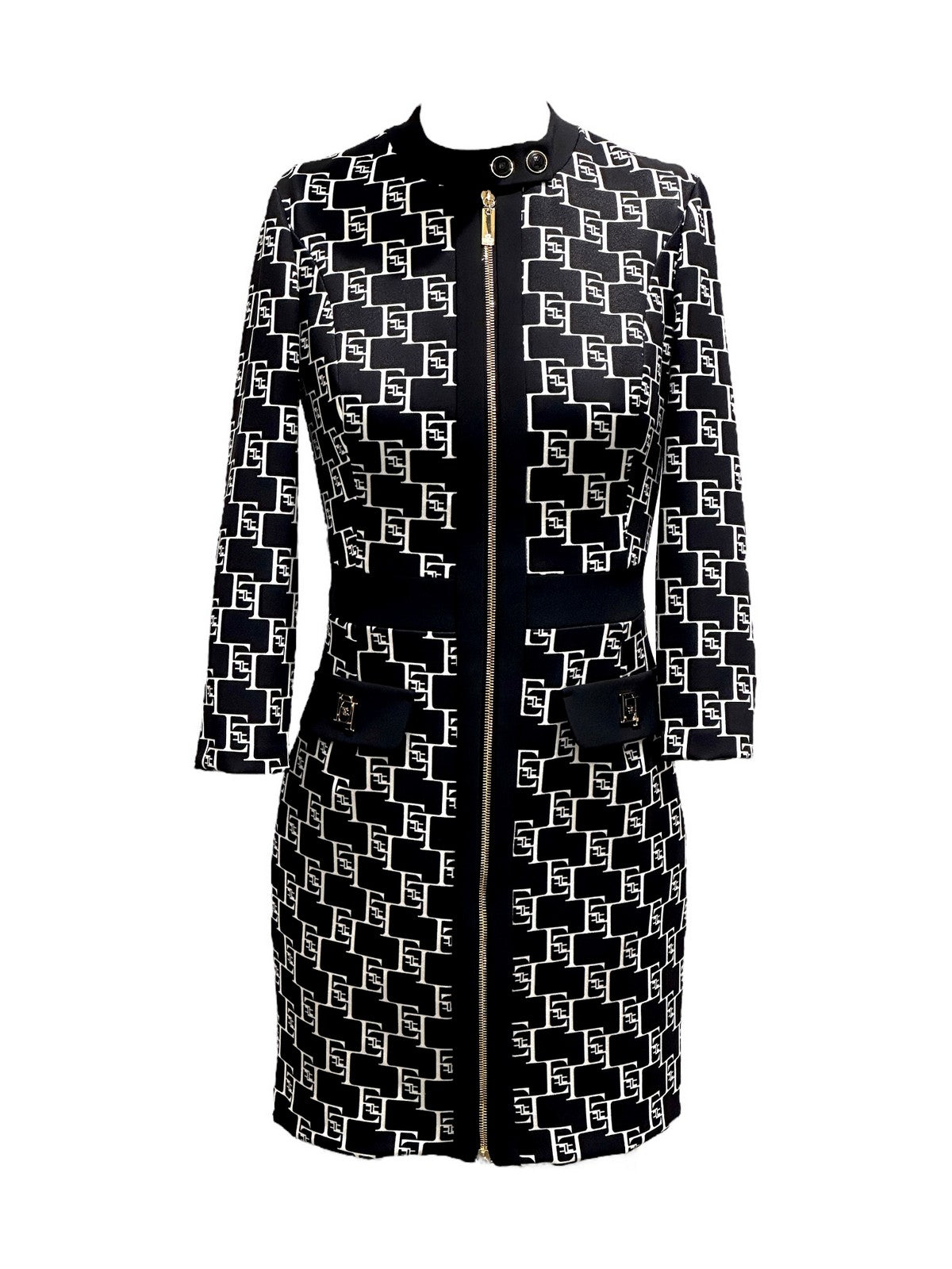 ELISABETTA FRANCHI Abito Donna AB53341E2 685 Nero - Stilato