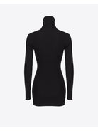 PINKO Maglione Donna Tartaruga Maglia Lana Logo In 102020-A18M Z99 Nero - Stilato