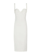 ELISABETTA FRANCHI Abito Donna AB65542E2 360 Avorio - Stilato