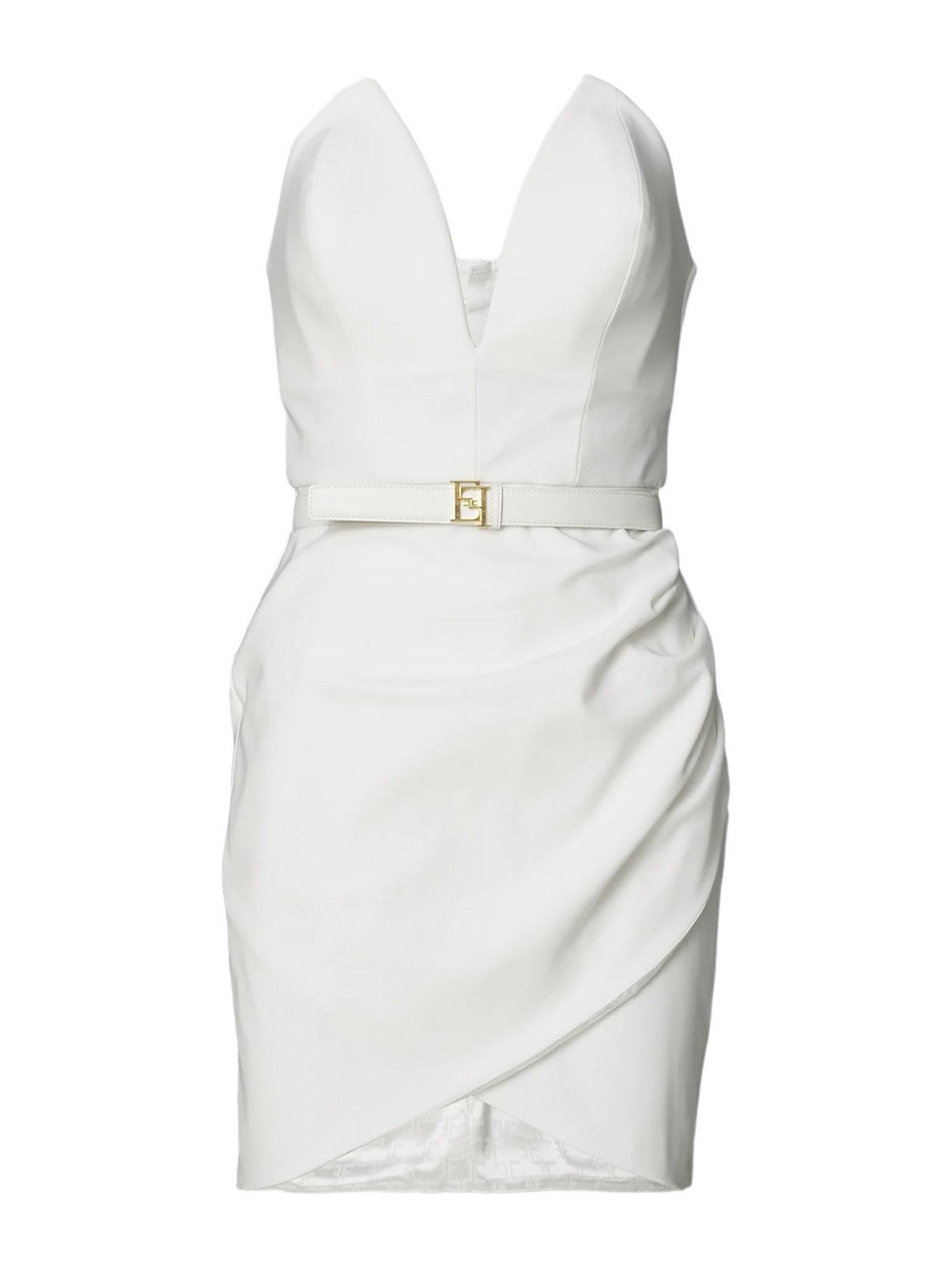 ELISABETTA FRANCHI Abito Donna AB64842E2 360 Avorio - Stilato