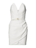 ELISABETTA FRANCHI Abito Donna AB64842E2 360 Avorio - Stilato