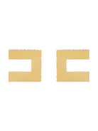 Orecchini Donna Elisabetta Franchi Con Logo Spessorato Dorato - OR31A47E2 U95 - Stilato