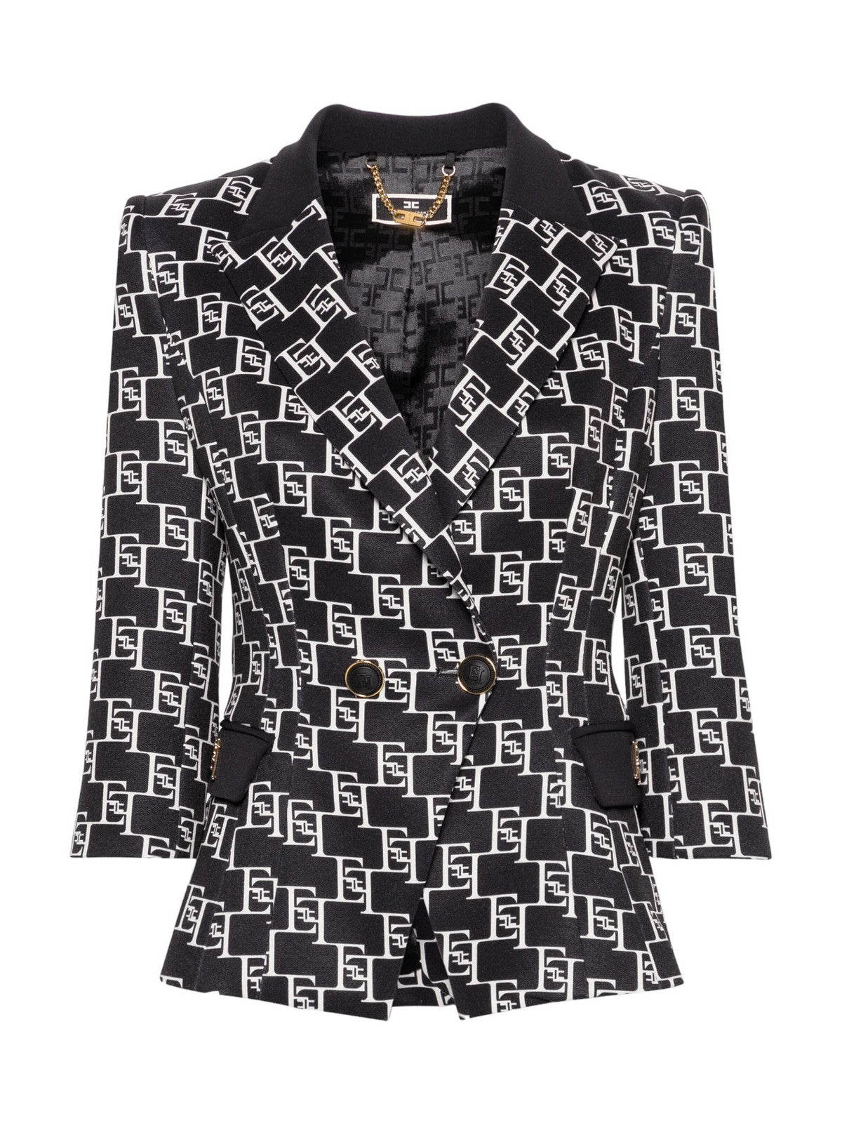ELISABETTA FRANCHI Giacca Donna GIS6141E2 685 Nero - Stilato